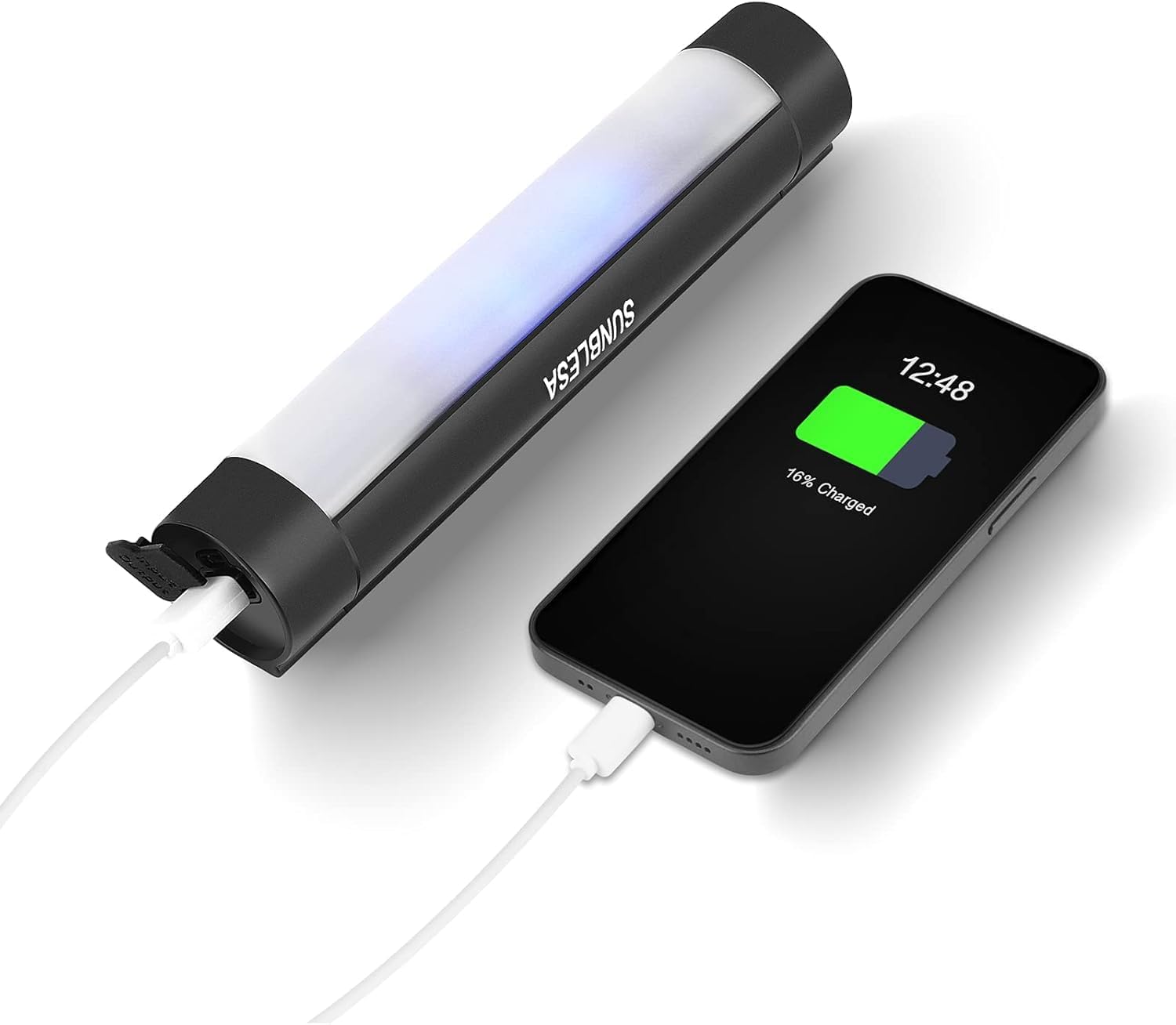 Sunblesa Bivvy Light Ricaricabile Aggiornata - Lanterna Magnetica LED per Pesca con Telecomando e Adattatore Bankstick, Power Bank 2600mAh, Modi Rosso/Verde/Bianco, Impermeabile per Carpa Campeggio