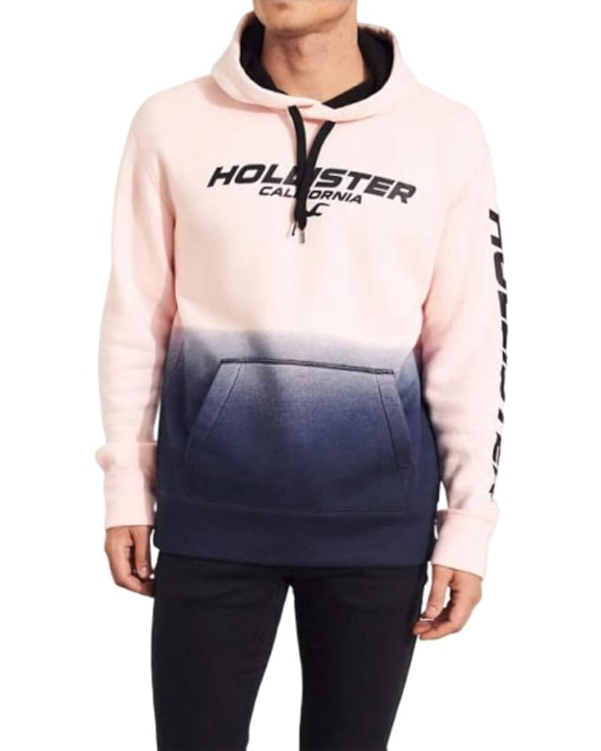 Print logo hoodie hollister Clearance