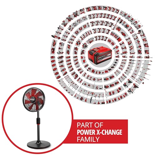 Einhell Akku-Ventilator GE-CF 18/320 P Li-Solo Power X-Change (18 V, Stand-Ventilator, 4 Geschwindigkeitsstufen, autom. Schwenkfunktion, höhenverstellbar, ohne Akku)