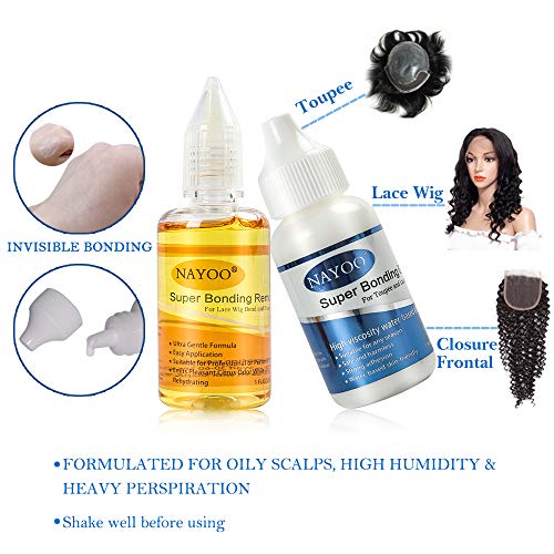 image for NAYOO Lace Wig Glue Hair Replacement Adhesive Invisible Bonding Glue f