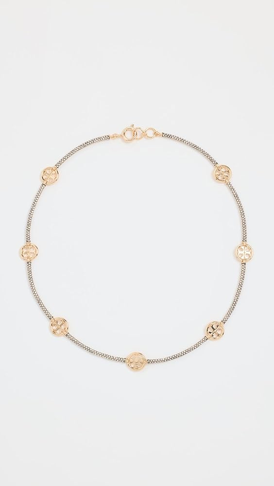 Amazon.com: Tory Burch Women's Miller Pave Necklace, Tory