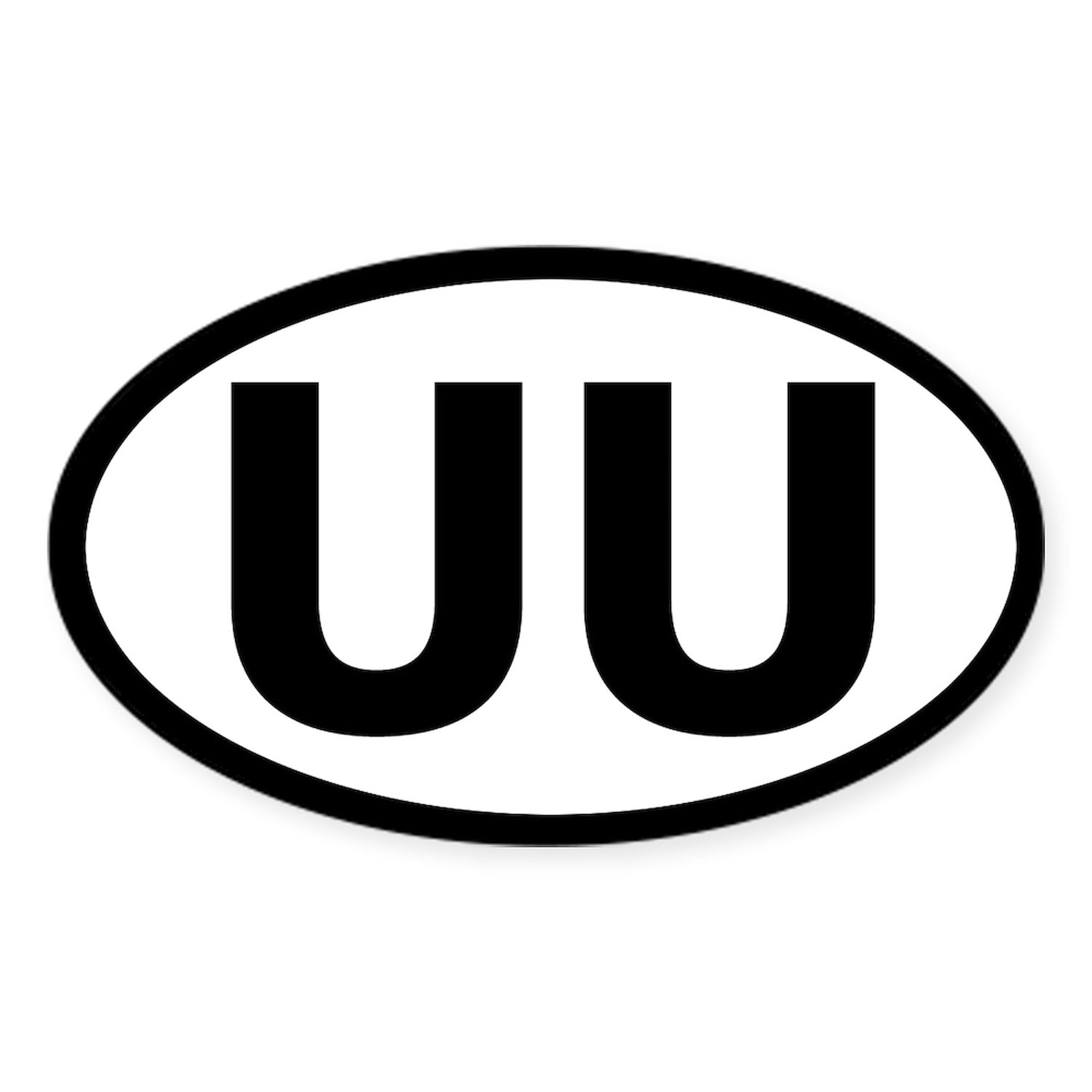 CafePress Basic UU Bumper Oval Car Bumper Sticker