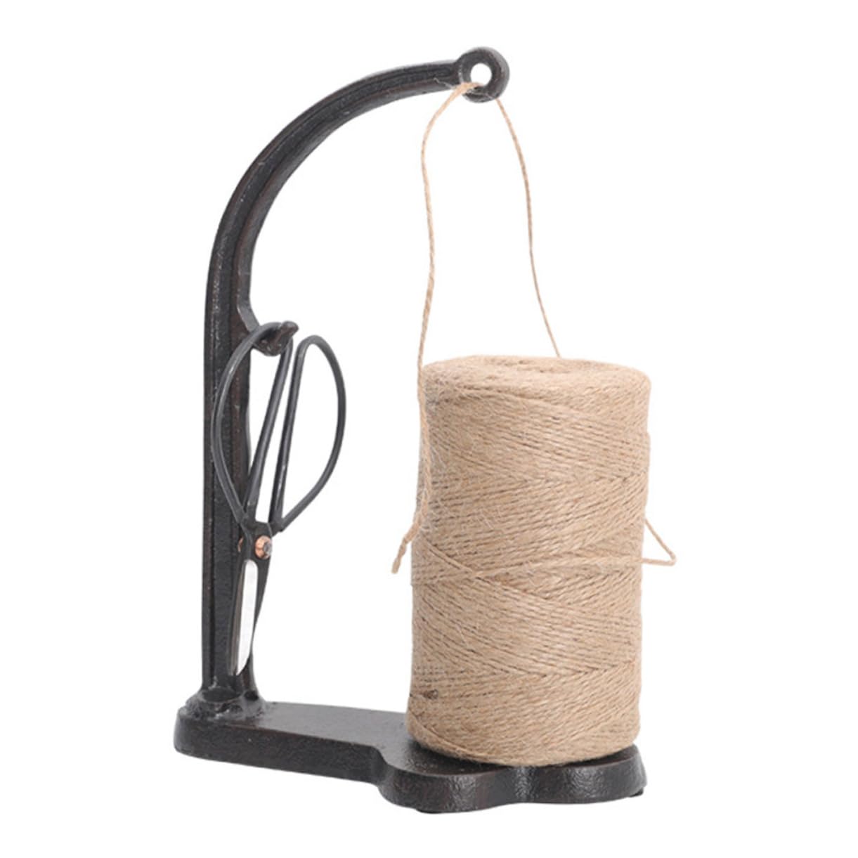 VINTORKY 1Pc Elegant Cast Iron Twine Holder Retro Vintage Decor for Study Room Artistic Home Accessory Unique Yarn Storage for Tables Desks for Crafting Enthusiasts