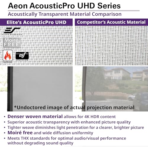 Elite Screens Aeon AUHD, 180" Fixed Frame Projection Screen, AR180H2-AUHD by Elite Screens - Used condition - Image 4