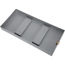 Steam Generator Drain Pan, 21x10x2 Inch Galvanized Steel Rectangular Drainage Pan Rust-Resistant Water Collection Pan with Built-in Drain for Generators