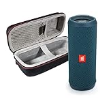 JBL Flip 4 Portable Bluetooth Wireless Speaker Bundle with Protective Travel Case - Ocean Blue