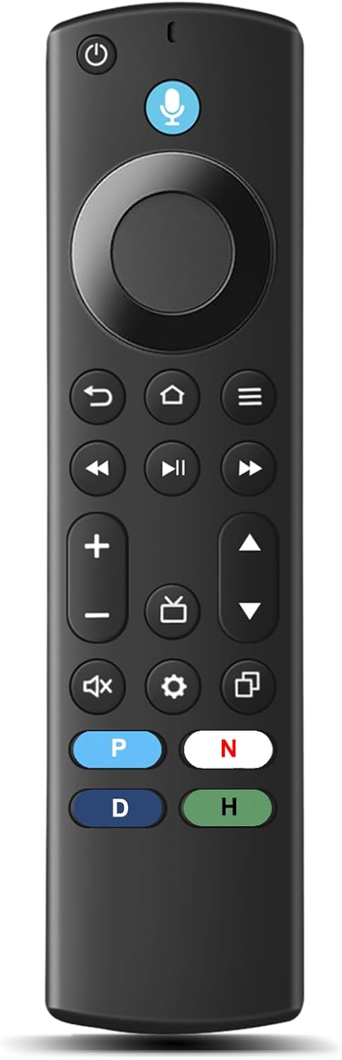 Replacement Voice TV Remote for Fire Smart Stick 4K, Max, Cube, for Insignia, Toshiba, Omni Smart TV, for Firestick (Lite, 2nd, 3rd Gen)