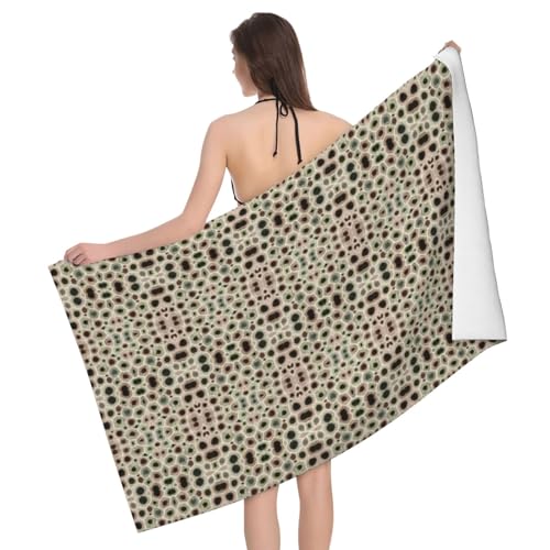 Serviette de bain microfibre anti humidité séchage rapide motif pierre
