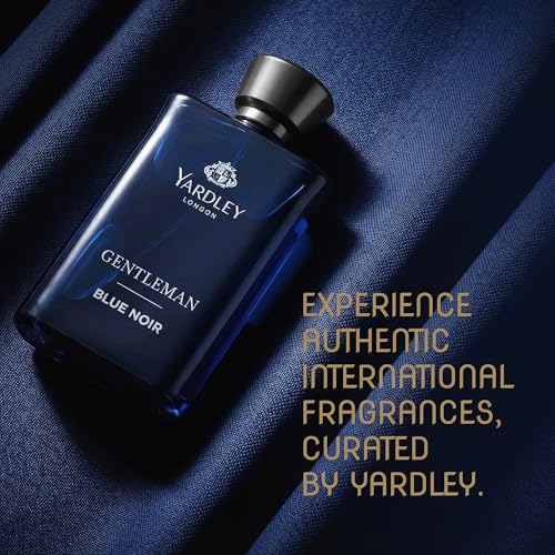 Image of Yardley London Blue Noir | Eau De Parfum | Long Lasting International Perfume for Man | Citrus Marine Oakwood Fragrance | Upto 15% dosage | 100ml EDP| Ideal Gift for Man