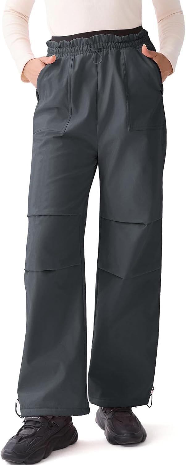 Women Snow Pants Waterproof Skiing Pants Softshell Insulated Fleece Lined Snowboard Pants for Winter Outdoor Hiking