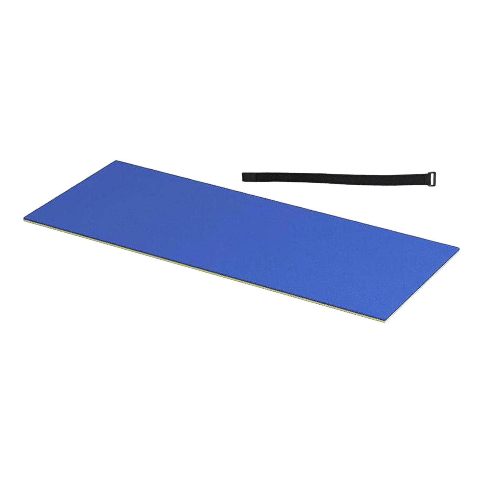 Tappetino Galleggiante Piscina Materassino Acqua Schiuma XPE Cuscino Flottante Singolo Letto Doppio Strato Adatto per Nuoto Parchi Acquatici, Giallo Blu