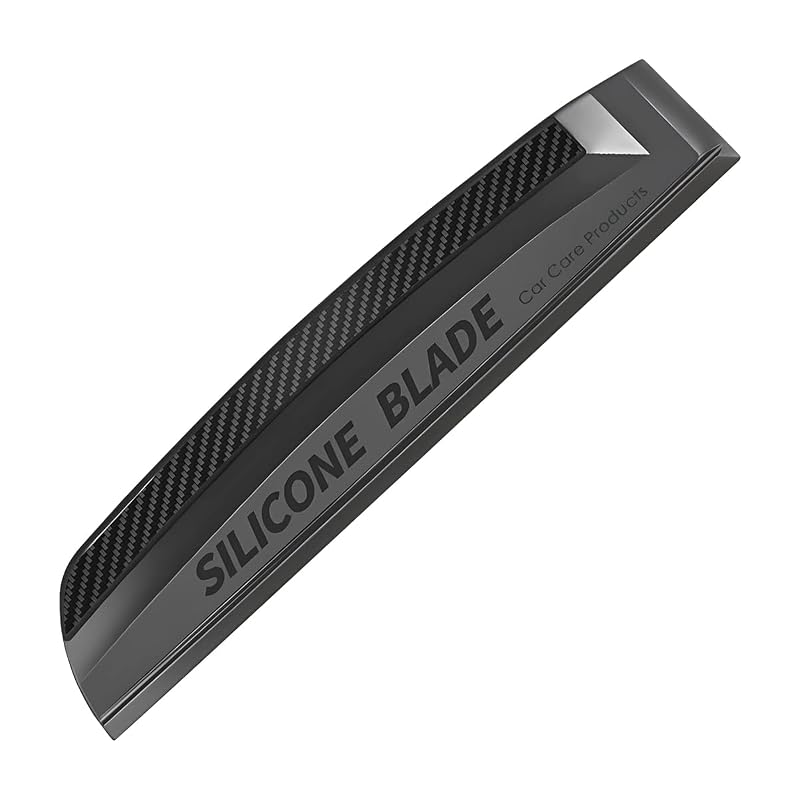 Rodo de Silicone para Vidros Automotivos Moioee Preto, 30 cm