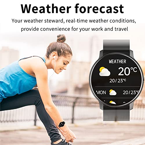 Image of Smart Watch for Samsung Galaxy S24 Ultra - Fitness Tracker Watches for Men Women, IP67 Waterproof HD Touch Screen Smartwatch for Android /iOS Phones, 24 Sports, Activity Tracker - Black