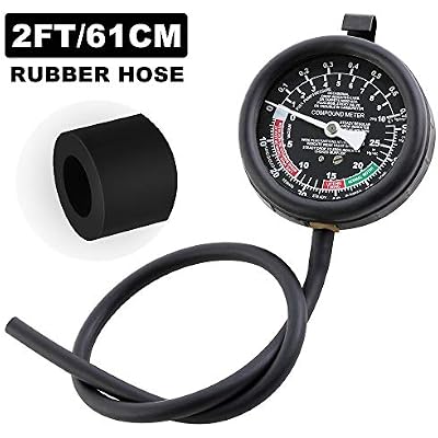 Hromee Fuel Pump and Vacuum Tester Gauge, Carburetor Pressure Diagnostics Leakage Tool Kit