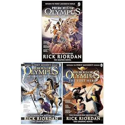 Heroes of Olympus Graphic Novels 3 Books Collection Set by Rick Riordan