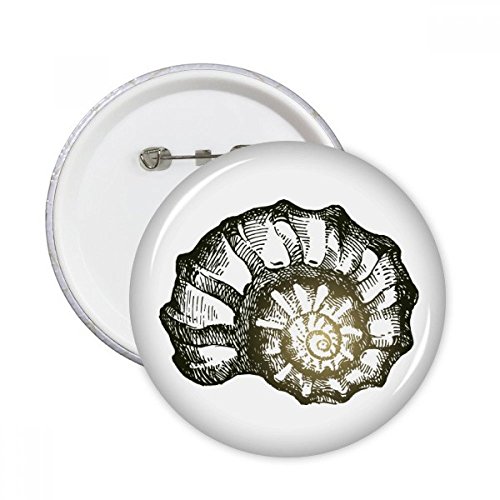 Pins escargot noir marine pour vêtement terne badge rond décoratif multicolore L