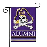 Rico Industries NCAA East Carolina Pirates Alumni 13" x 18" Double Sided Garden Flag