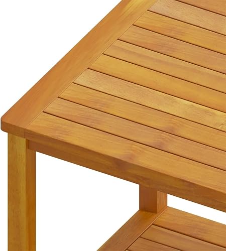Miniatura 5 de Mesa auxiliar, juego de mesa de té elevada, mesa de comedor adecuada para sala de estar, oficina, balcón, estudio, sala de estar familiar, madera de
