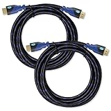 Aurum Ultra Series - High Speed HDMI Cable with Ethernet 2 Pack 10 Ft - Supports 3D & Audio Return Channel [Latest Version] - 10 Feet