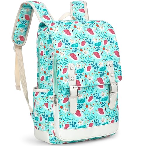 Image of Leaper Cute Laptop Backpack Canvas Bag Daypack Satchel