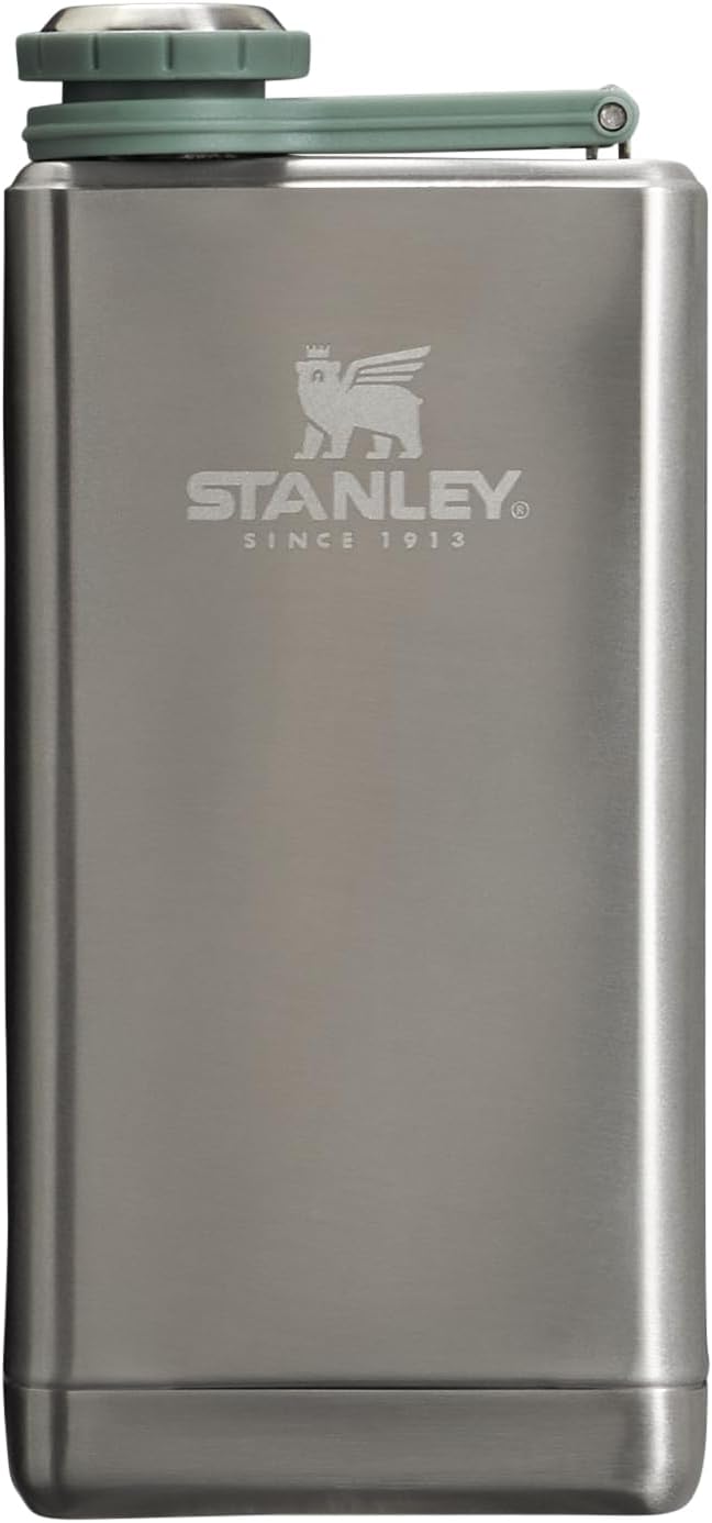 Stanley Legendary Classic Pre-Party Liquor and Spirit Flask - 8 Ounce - Stainless Steel Pocket Friendly Flask