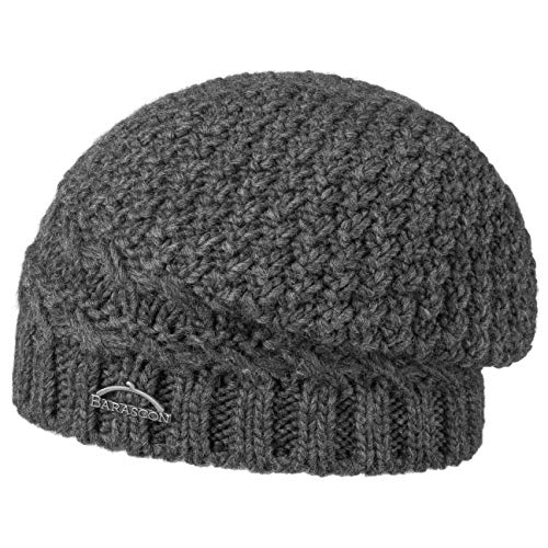 Barascon Jasemin Beanie Strickmütze Damenmütze Wintermütze Damen - Made in Italy Herbst-Winter - One Size anthrazit Cover