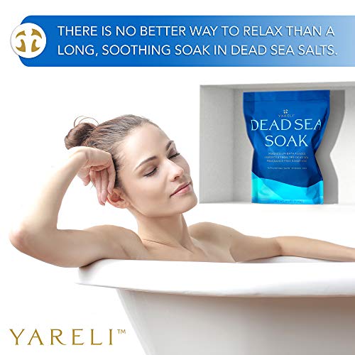 Yareli Dead Sea Bath & Foot Soak, Unscented Magnesium Bath Salt Flakes, Stronger Alternative To Epsom Salt 15Lbs #TOP4
