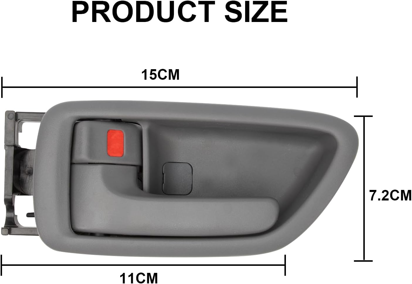 2PCS Interior Door Handle Fit for 2001-2007 Sequoia 2004-2006 Tundra (Crew Cab ONLY), Front Rear Left Driver and Right Passenger Side Inside Handle #692050C030B1,692060C030B1,81259 (Gray)