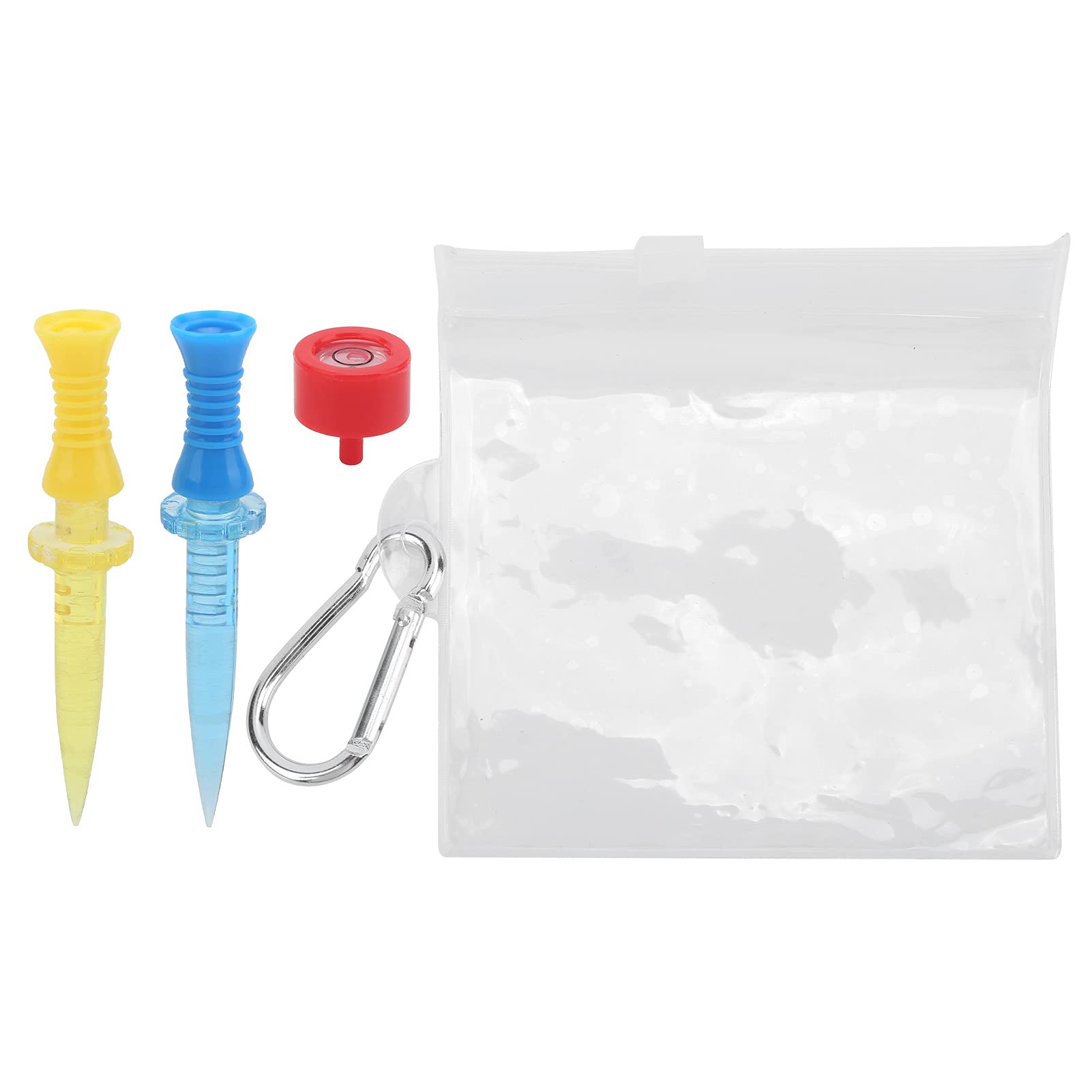 Golftees aus Kunststoff mit sechs einstellbaren Höhen 30 bis 45 mm rundes Plättchen 13 mm für Golfausbildung und Training