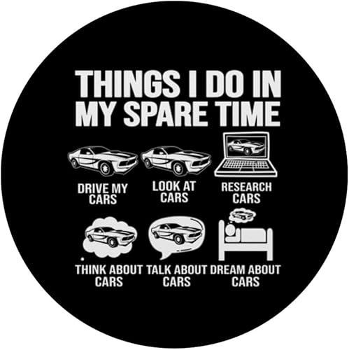 Miniatura 3 de cosas que hago en mi tiempo libre divertido coche chico amante del coche padre PopSockets estándar PopGrip