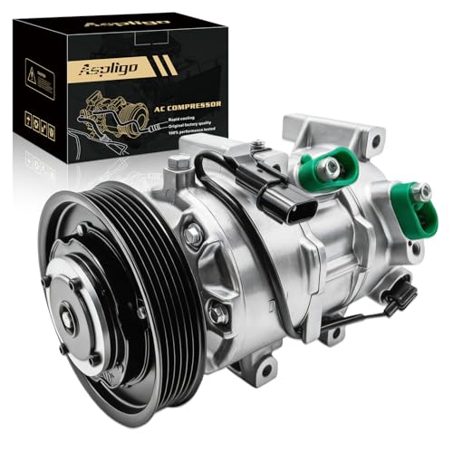 Aspligo Air Conditioner AC Compressor with Clutch Fits forAccent 1.6L