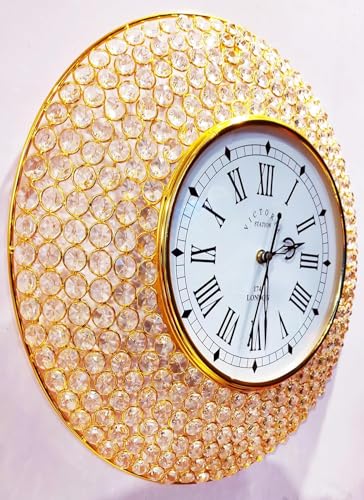 SKY DESIGNING DREAMS Decorative Crystal Wall Clock Analog 6 Lines of - Image 6