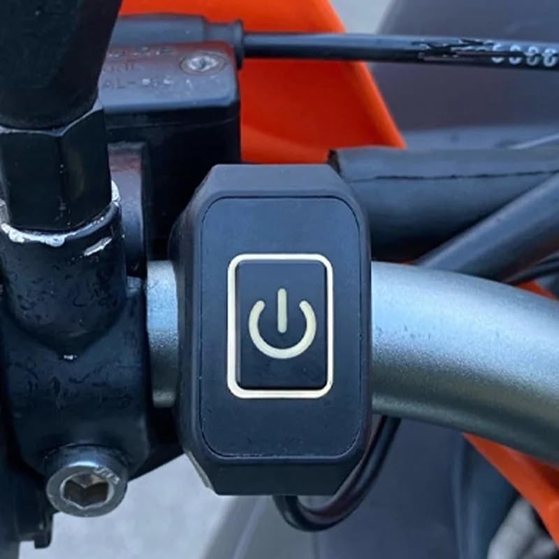 Interrupteur de guidon de moto 12V Marche Arrêt commande klaxon bouton modification phares - 4