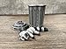 Munnygrubbers - Racoon and Trashcan - Articulating Fidget - 3D Printed Movable Toy - Fidget Toy - Novelty Gift - Made in USA