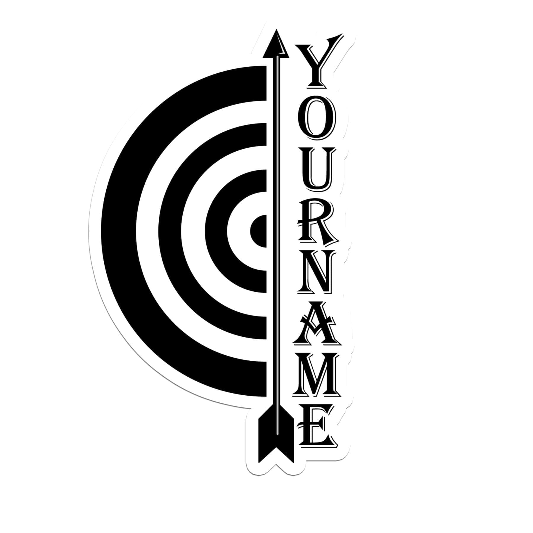 Custom Archery Stickers Personalized Archery Name Bow Hunting Waterproof Vinyl Decal for Water Bottles Tumbler Laptop Hard Hat Car Kindle Gifts for