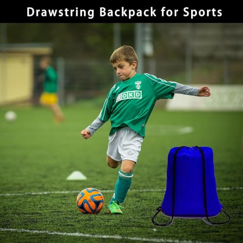 CAIHONG 100-Pack Royal Blue Drawstring Bags