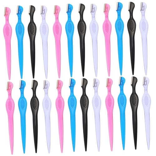 Beaupretty 2 Juegos Raspador De Cejas Mini Afeitadora Maquinillas De Afeitar Kit De Viaje Maquinilla De Afeitar Facial Maquinilla De Afeitar De Viaje Afeitadoras Faciales 24 Uds * 2