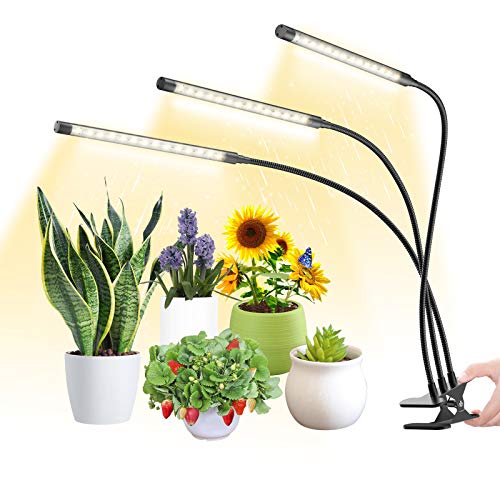 HitLights Full Spectrum LED Grow Lights for Indoor Gardening, 45 LEDs, 9W LED Growing