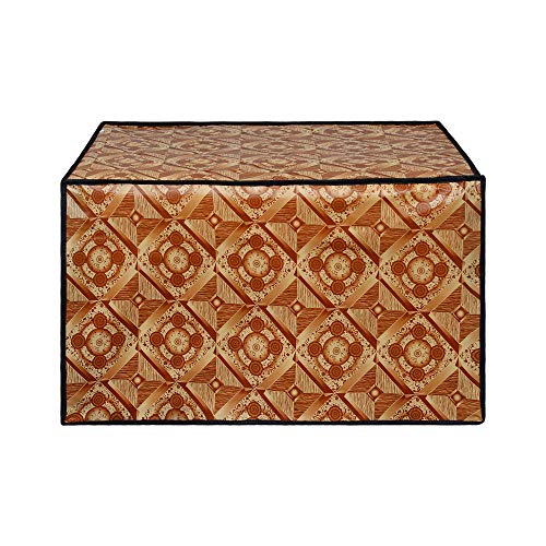 Image of DREAM KING Stylish Design & Printed Microwave Oven Cover Full Closure |waterproof & Dustproof Oven Cover Suitable for All Models - Multicolour SA54
