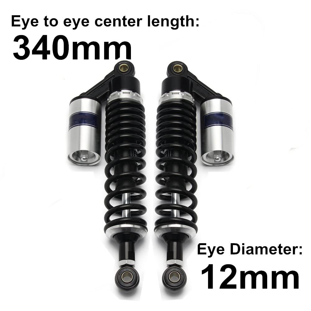 Amortisseur 360mm Amortisseur Arrière Réglable Moto - 320/340/360mm Pour Yamaha Scooter ATV Pièce Quad Atv