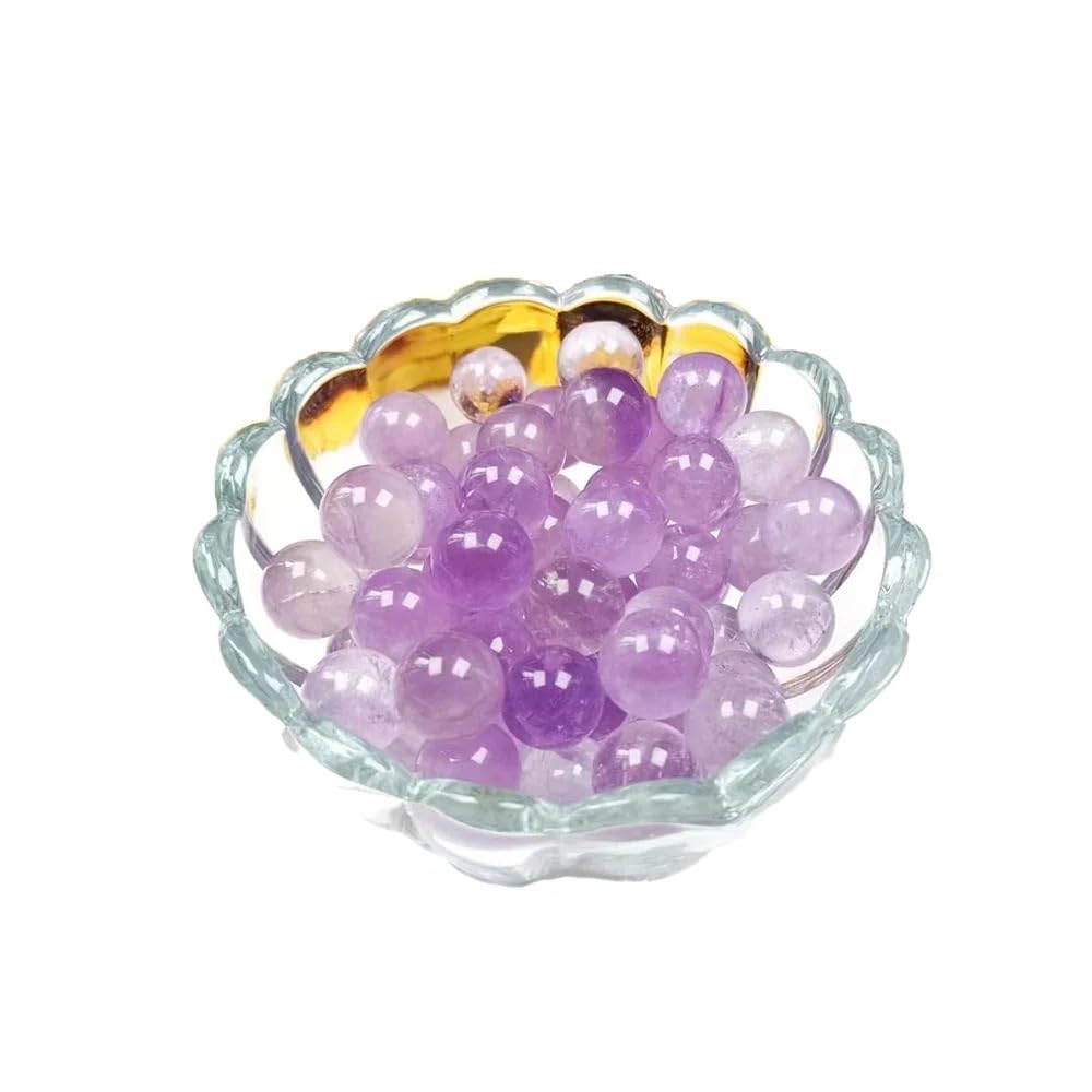 AUOQKQUT Beautiful Amethyst Ball Crystal Quartz Home Office Decor (Color : 100g)