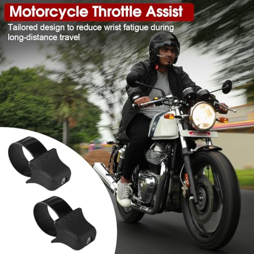 Image of STHIRA 2PCS Durable Throttle Lock Cruise Control for Bike- Motorcycle Accelerator Booster, Bike Handle Grip, Universal Fit for 7 /8 inch Handlebar, Ideal for Long Rides on Street, Sport, Off-Road Bikes