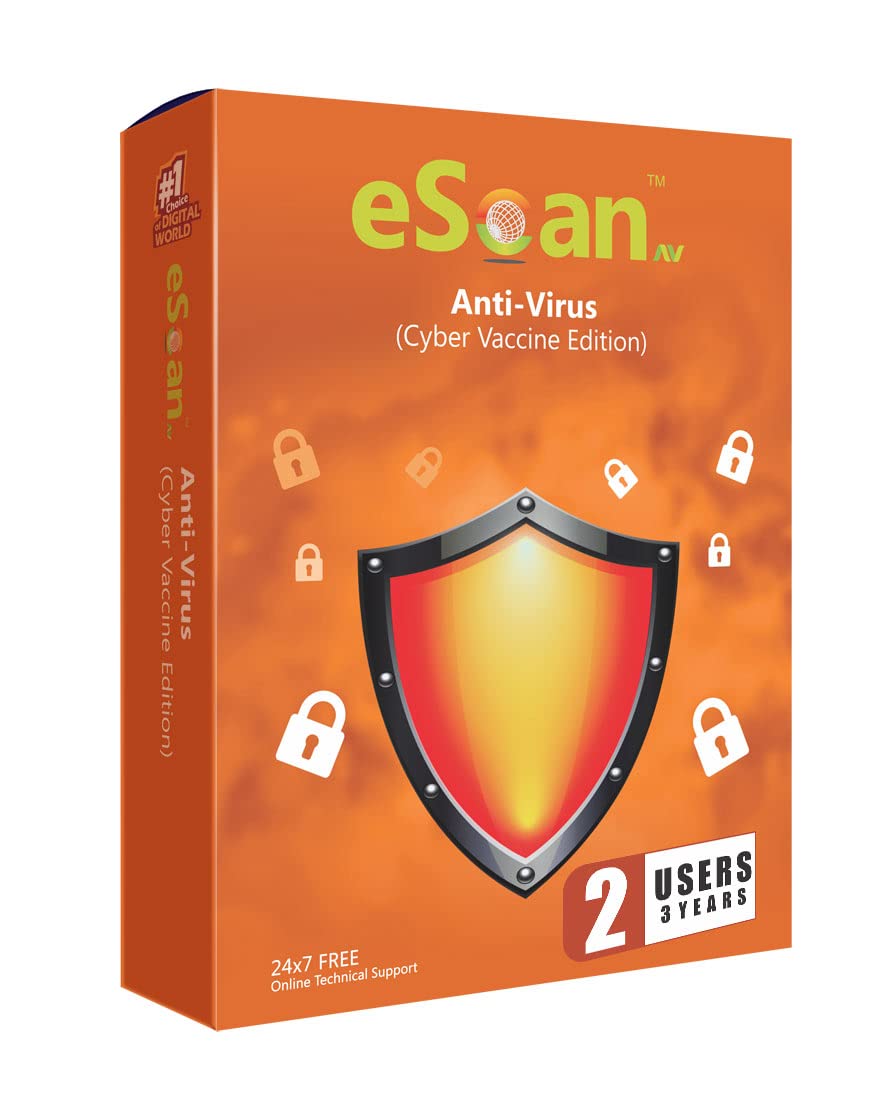 eScan AV Anti-Virus (Cyber Vaccine Edition) 2 User | 3 Year - Automatically Blocks Malware-Infected Websites (Via Email Delivery Only - in 2 hours, No- CD)-image-35