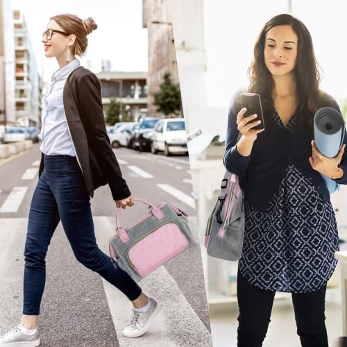 Ideatech Large Lunch Bag For Women, Reusable Lunch Box Wide-Open Cooler Containers, Leakproof Tote Lunch Bag For Work, Insulated Lunch Bag Organizer For Adult Women Ladies #TOP6