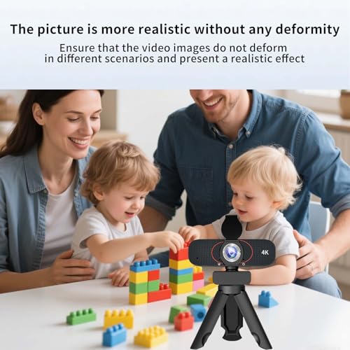 Webcam 4K USB caméra de streaming haute définition grand angle avec micro PC - 6