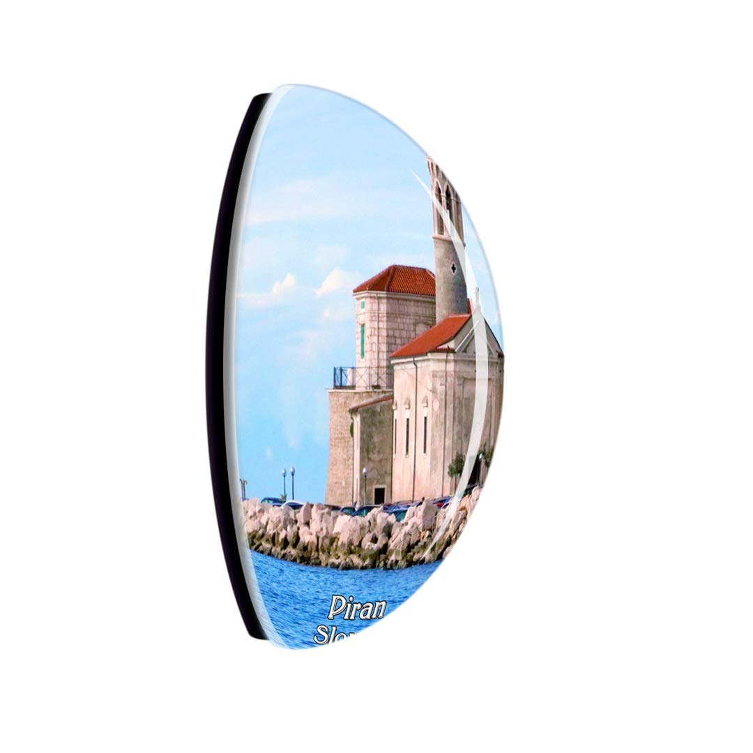 Imán Para Nevera De Piran, Eslovenia - Recuerdo De Viaje En 3D, Colección De Ciudades