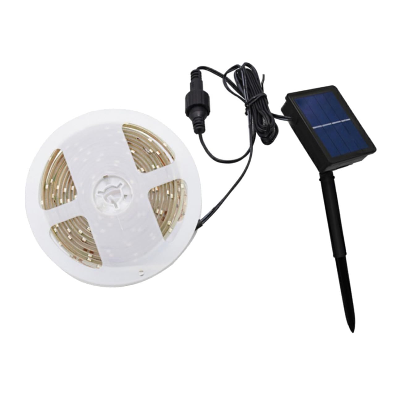 Solarbetriebene LED Bandstreifen für Außenbereich aus Kunststoff