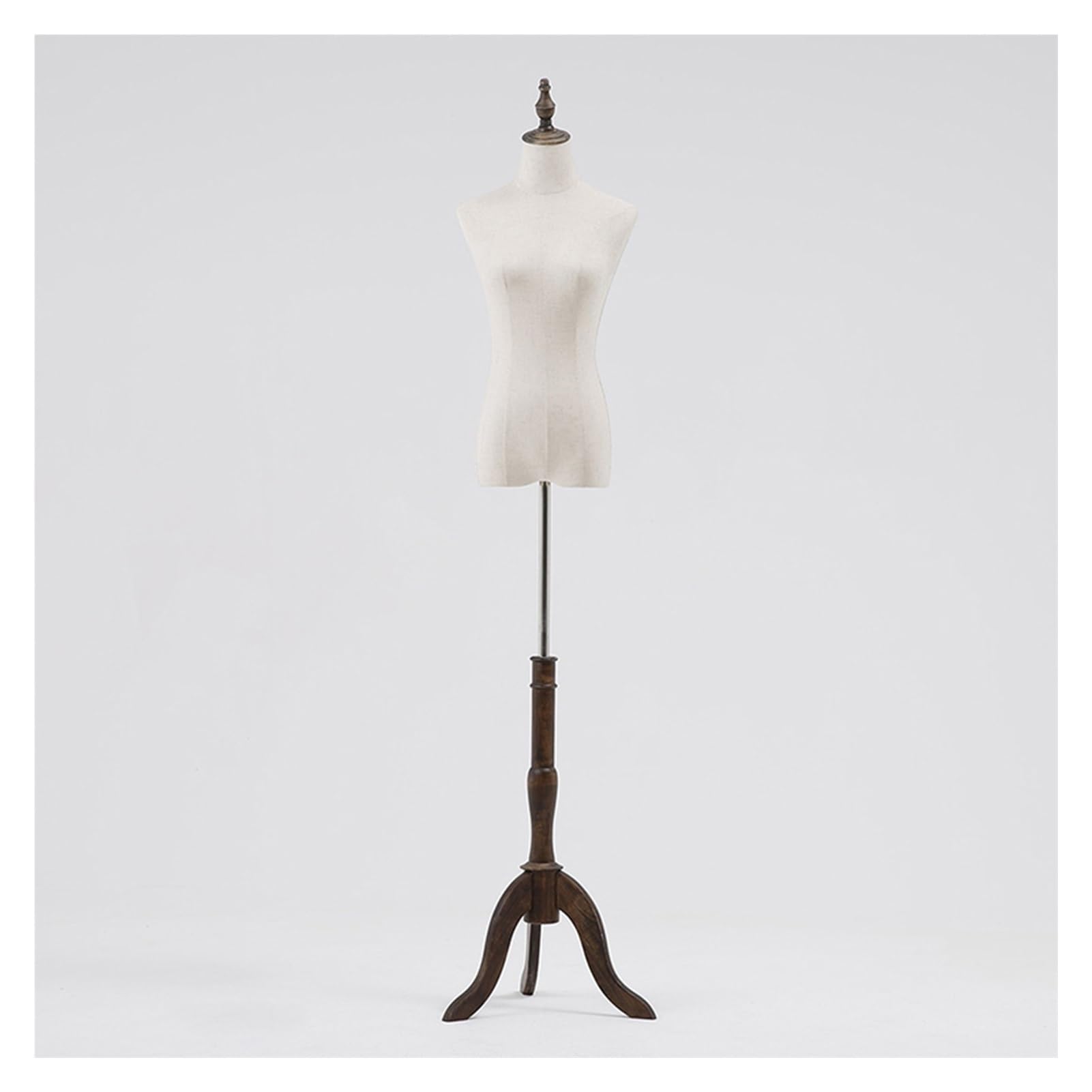 Soporte de suelo con trípode y silueta de maniquí estable para confección textil
