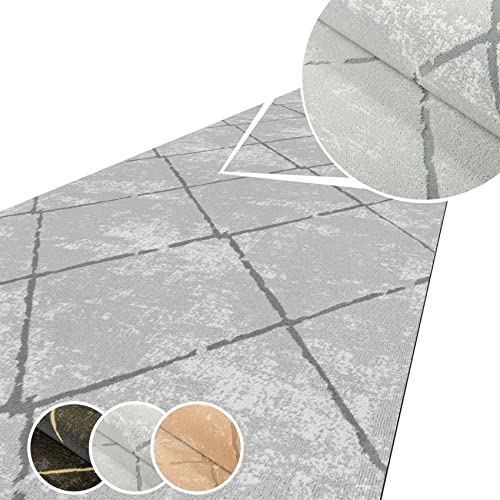 Teppich Läufer Küchenteppich Küchenläufer Flur Läufer Küche rutschfest anpassbar Weich Velours Grau 220x50cm Teppich Läufer Küchenteppich Küchenläufer Flur Läufer Küche rutschfest anpassbar Weich Velours Grau 220x50cm
