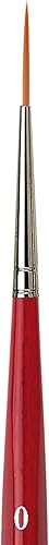 Miniatura 3 de Pincel de acuarela da Vinci Serie 1280 CosmoTop Spin, punta fina de aguja sintética con mango rojo, tamaño 0